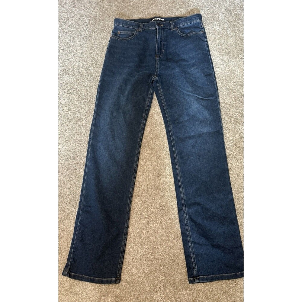 Lands End Boys Youth Size 20 Relaxed Fit Straight Leg Jeans